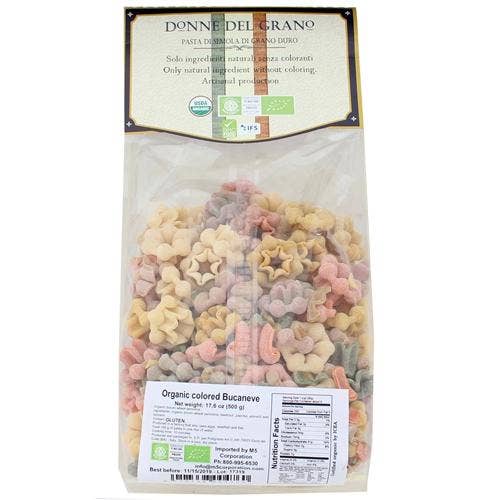 Organic Snowdrop (Bucaneve) Colored Pasta, 17.6oz