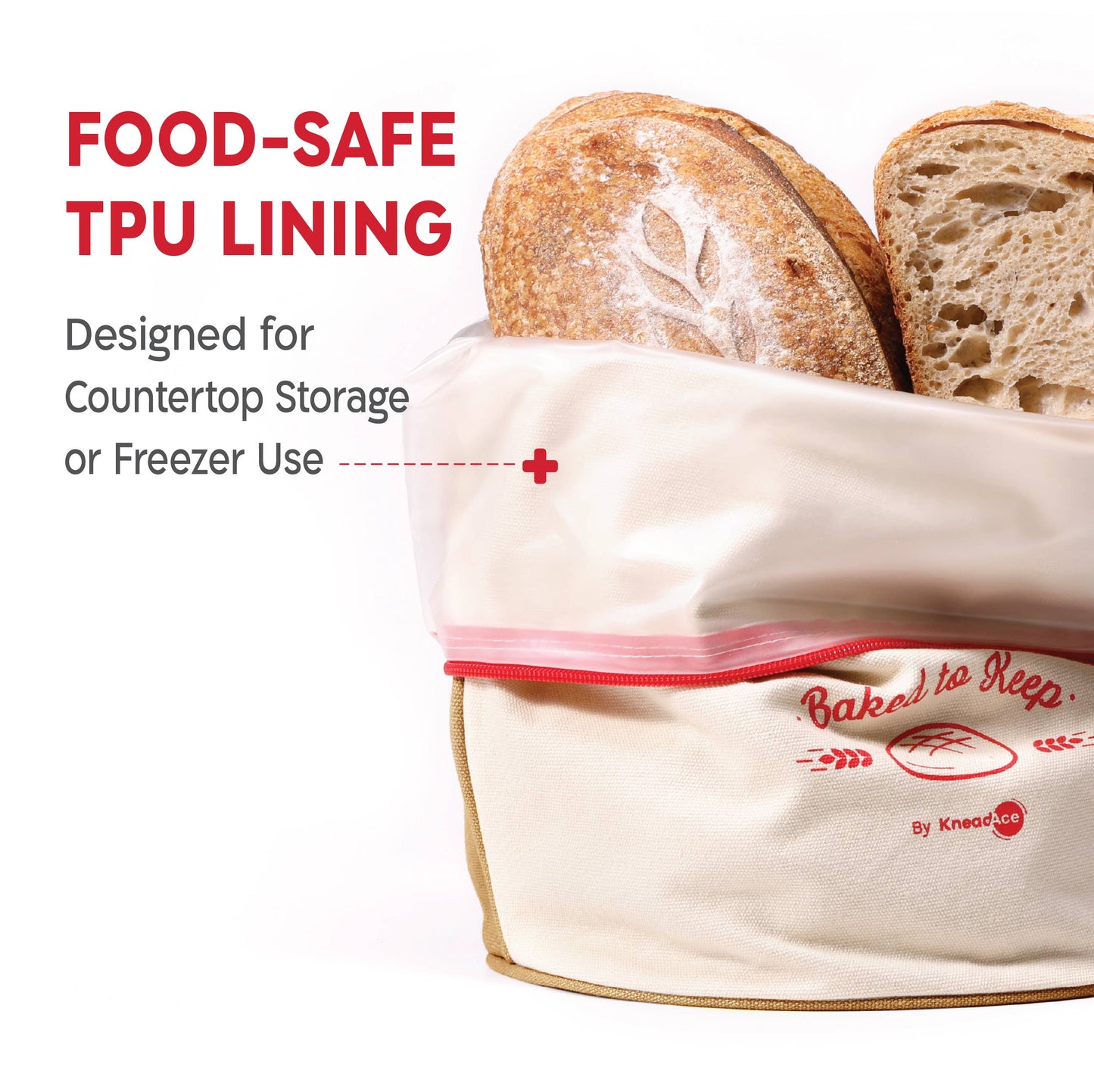 KneadAce Bread Bag, Double Pack