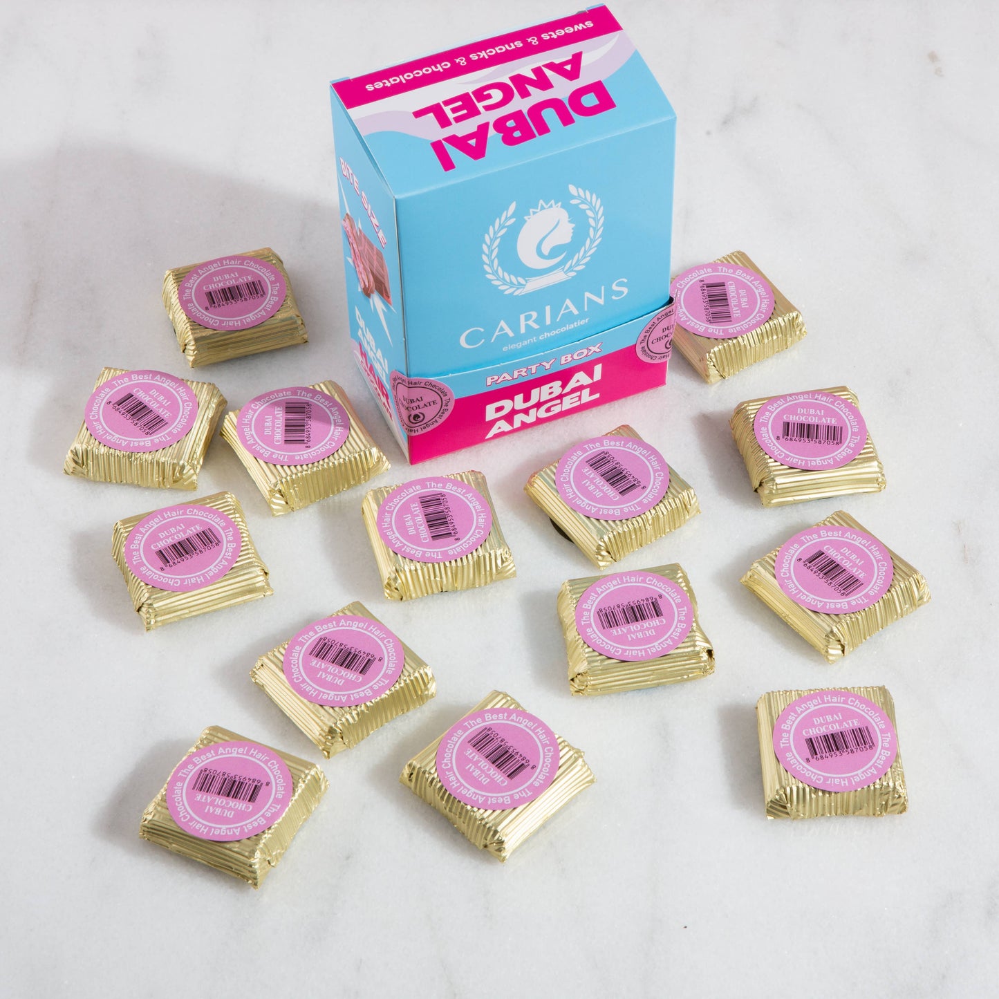 Angel Hair Dubai Chocolate Bite Size Premium Chocolates