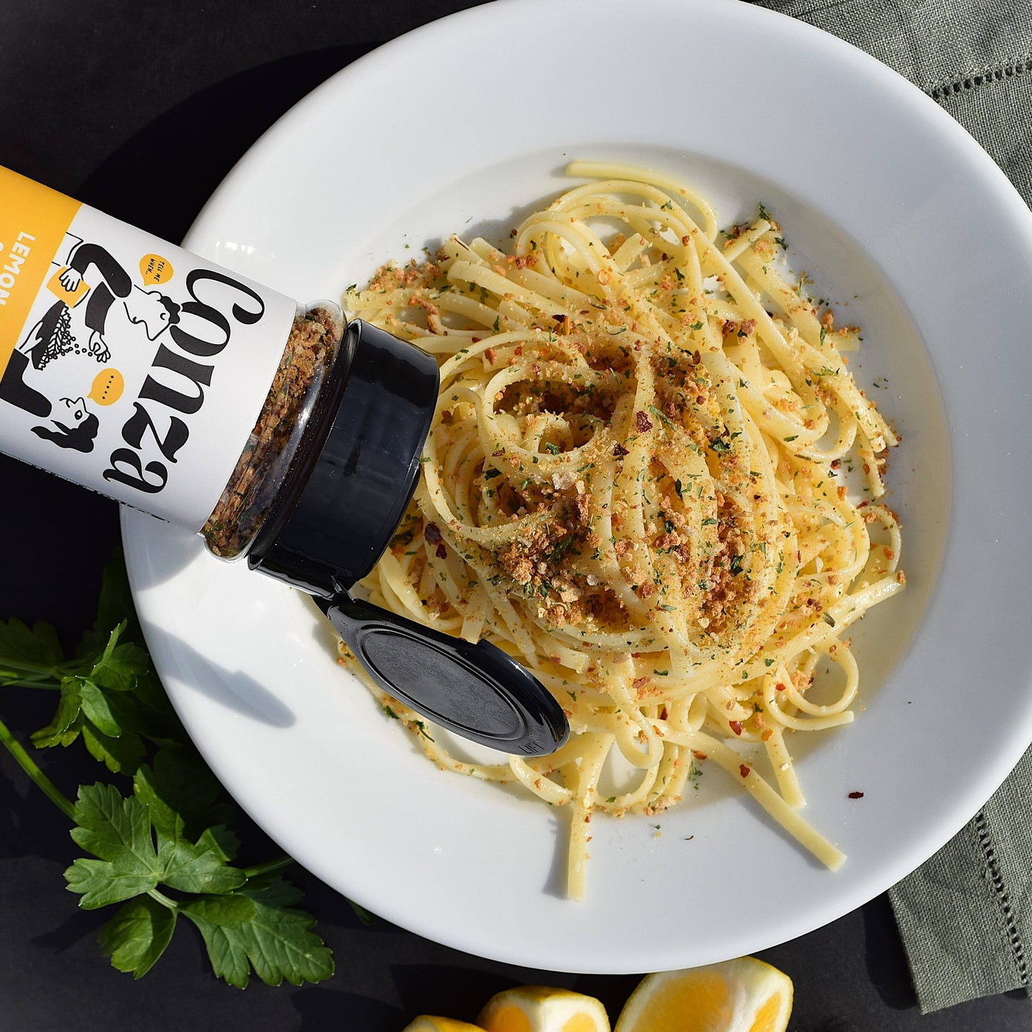Sourdough Crunch Breadcrumbs Shake, Lemon Herb and Fennel