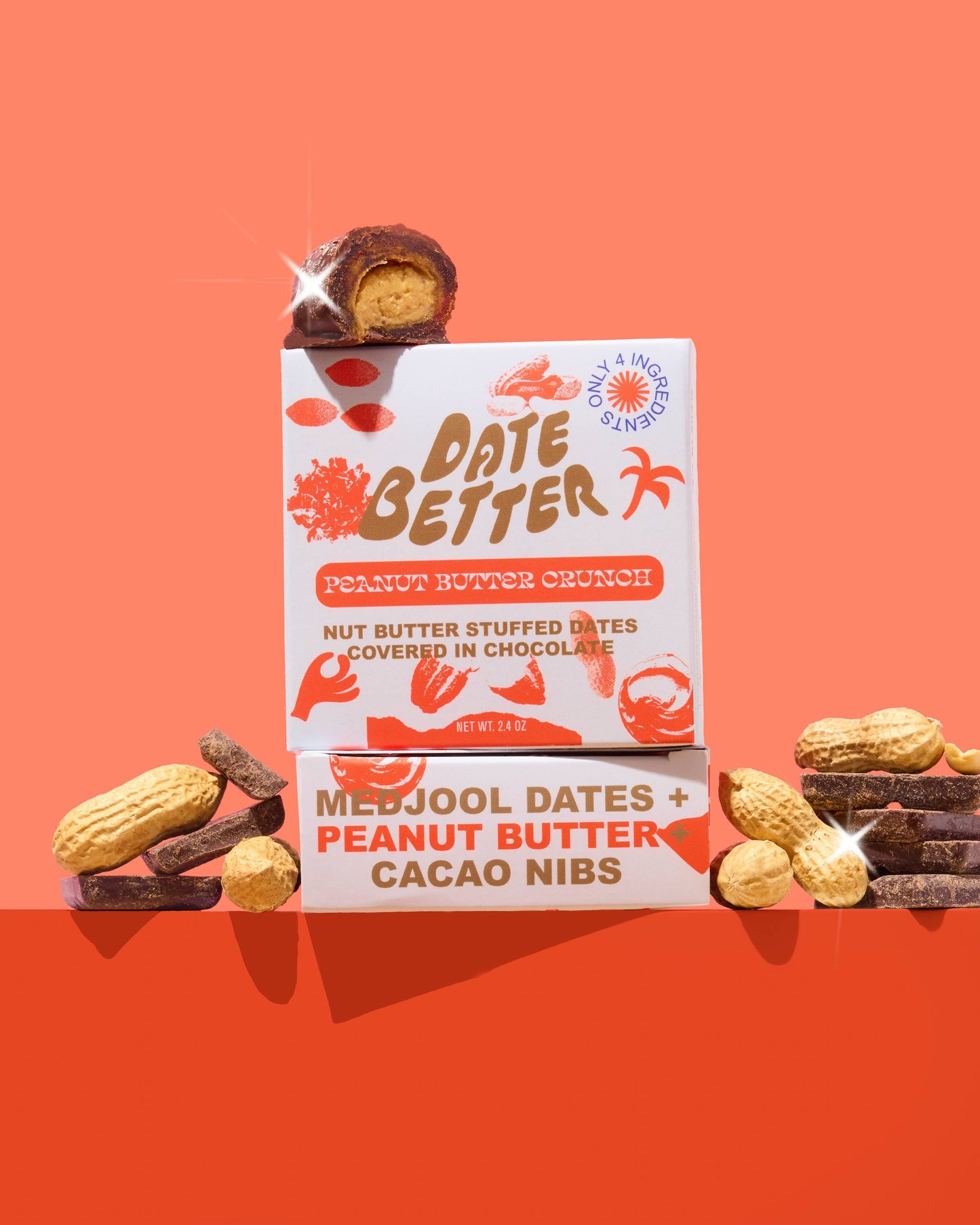 Peanut Butter Crunch- chocolate covered dates