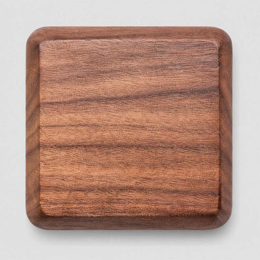 Square Wooden Coaster: Brown / One Size