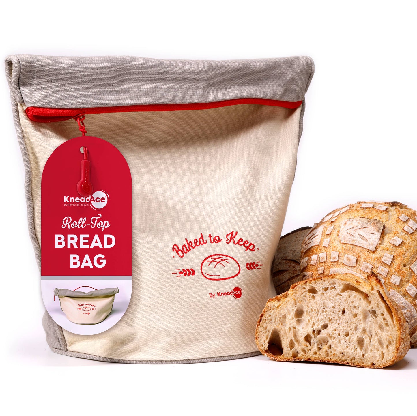 KneadAce Bread Bag, Double Pack