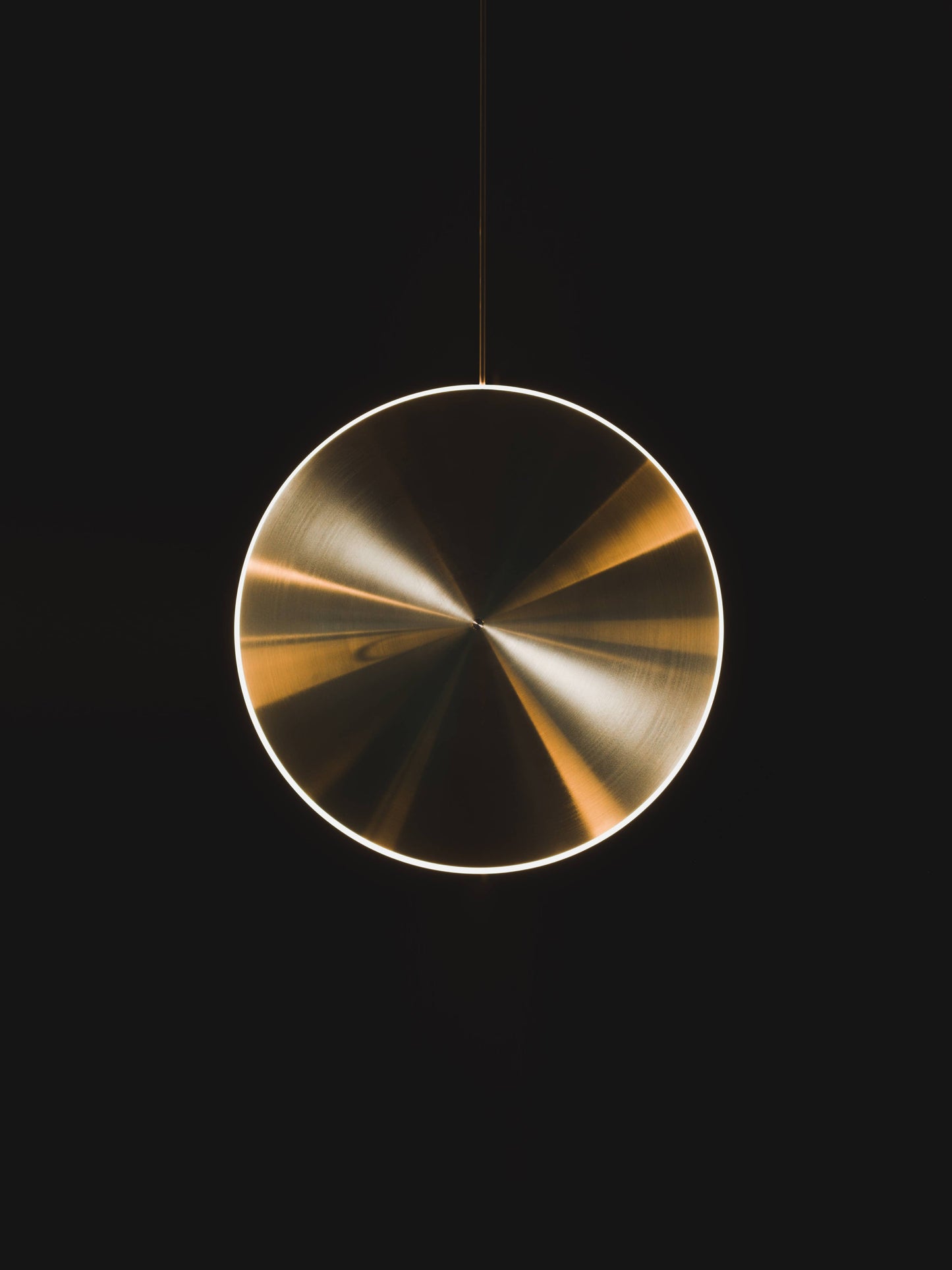 GRAYPANTS Chrona Brass Dish Pendant Lights (Vertical)