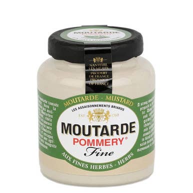 Pommery Fine Herbs Mustard, Small Stone Jar