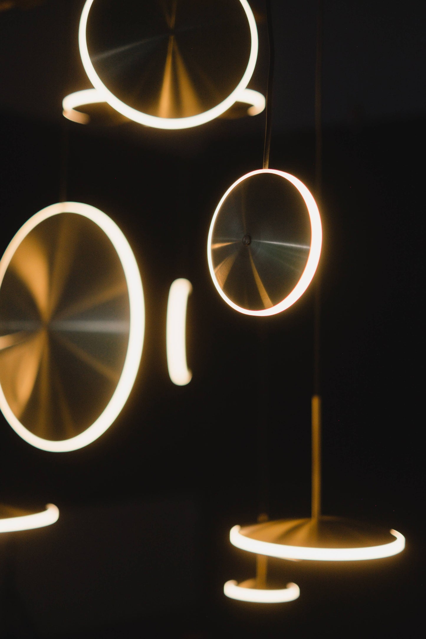 GRAYPANTS Chrona Brass Dish Pendant Lights (Vertical)