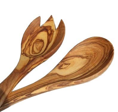 Olive Wood Salad Servers