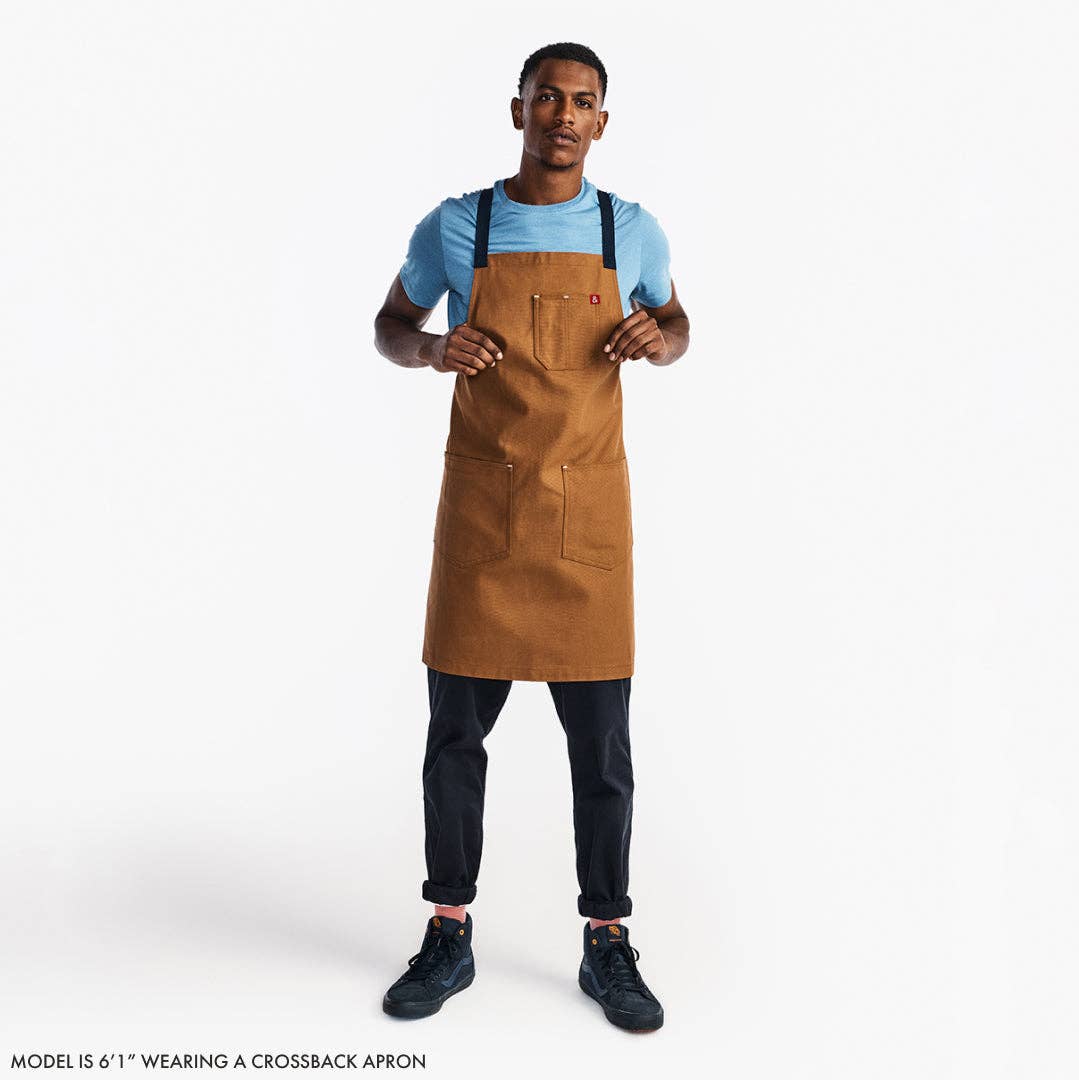 The Crossback Apron, Cedar Blue Denim