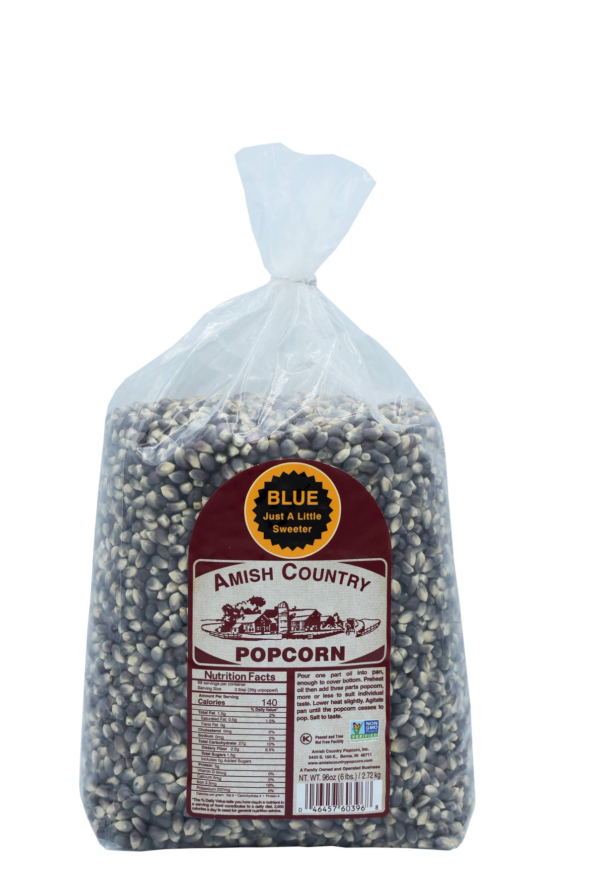 6lb Bag of Blue Popcorn