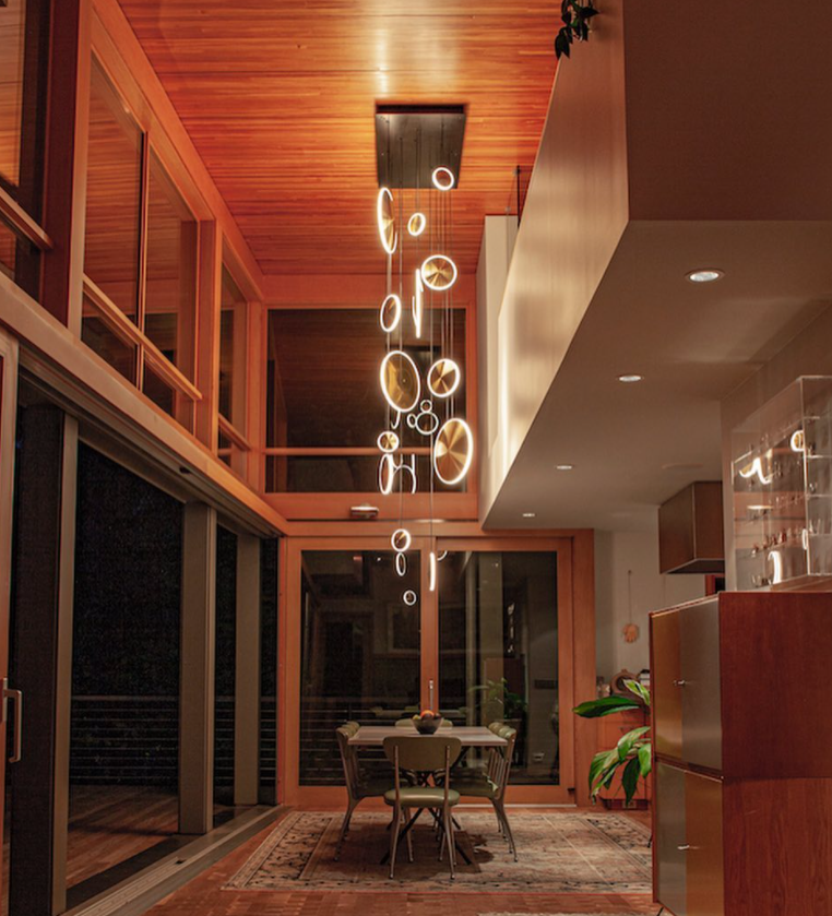 GRAYPANTS Chrona Brass Dish Pendant Lights (Vertical)