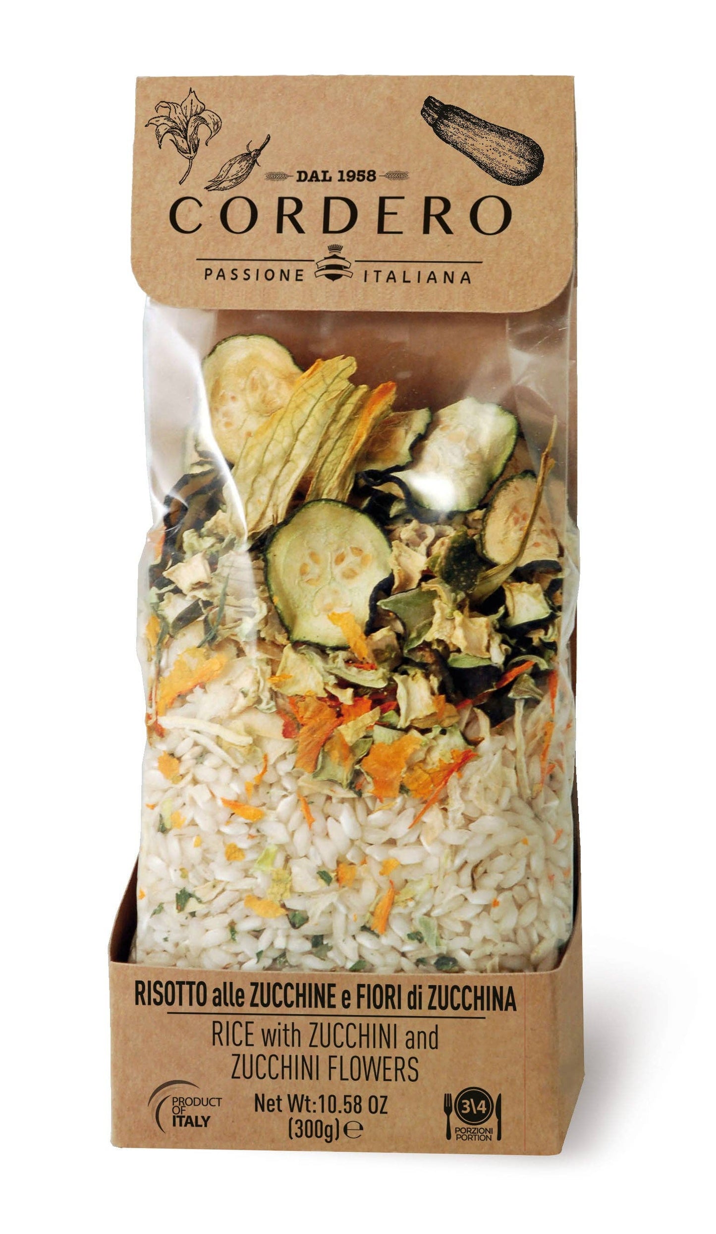 Cordero, Rice with Zucchini and Zucchini Flowers