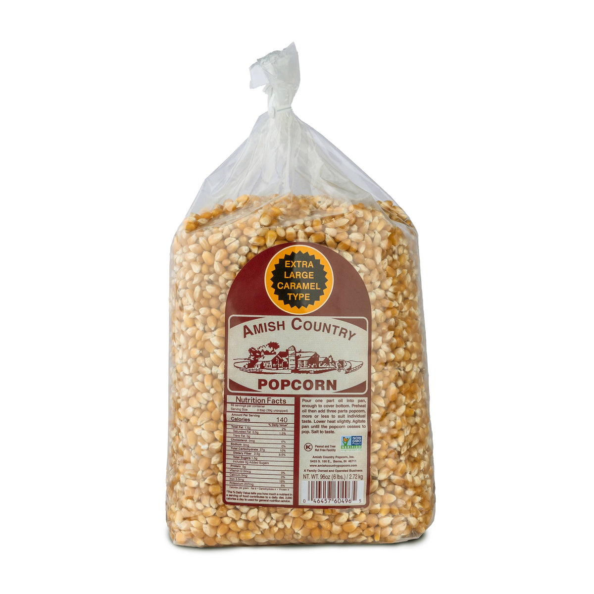 6lb Bag of Extra Large Caramel Popcorn