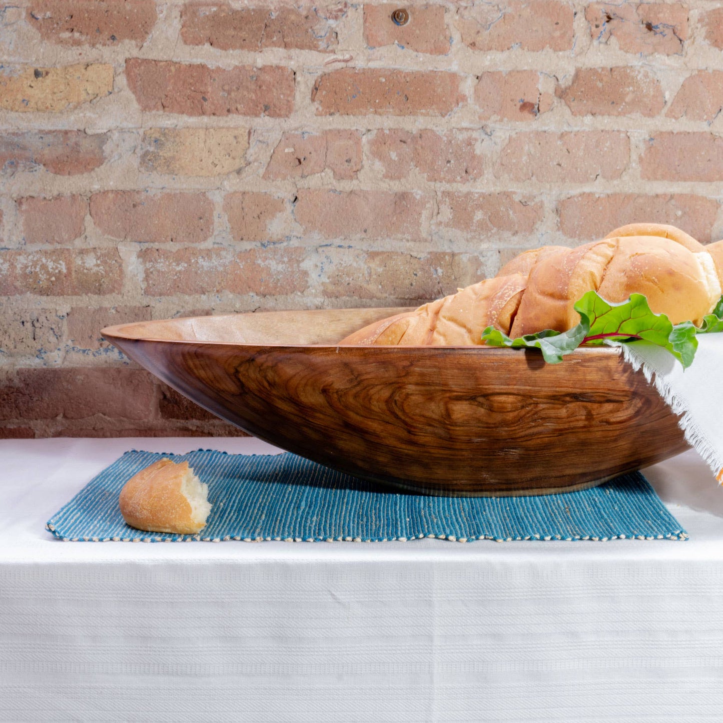 28" Extra Large Oval Wood Bowl, Salad Bowl, Table Decor