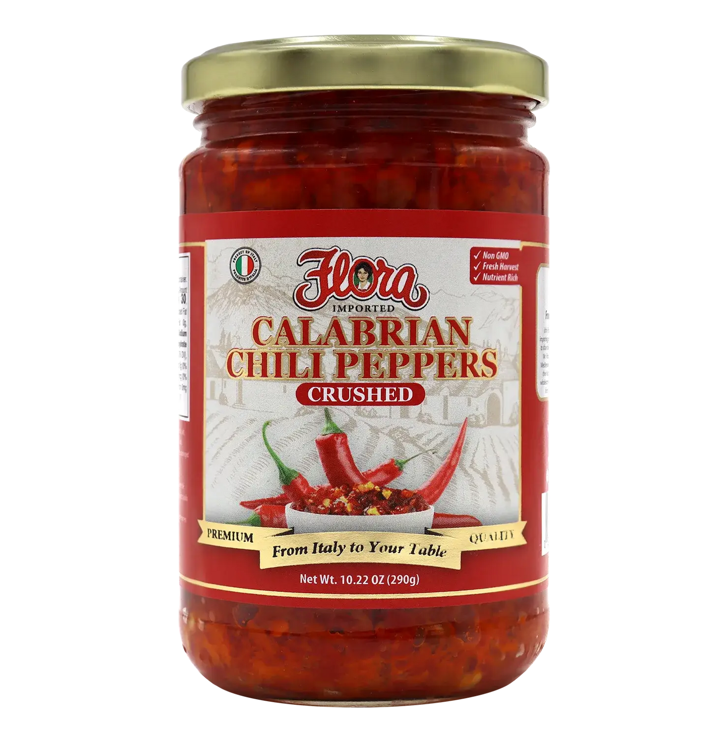 Calabrian Chili Peppers - Crushed - 10.22 oz