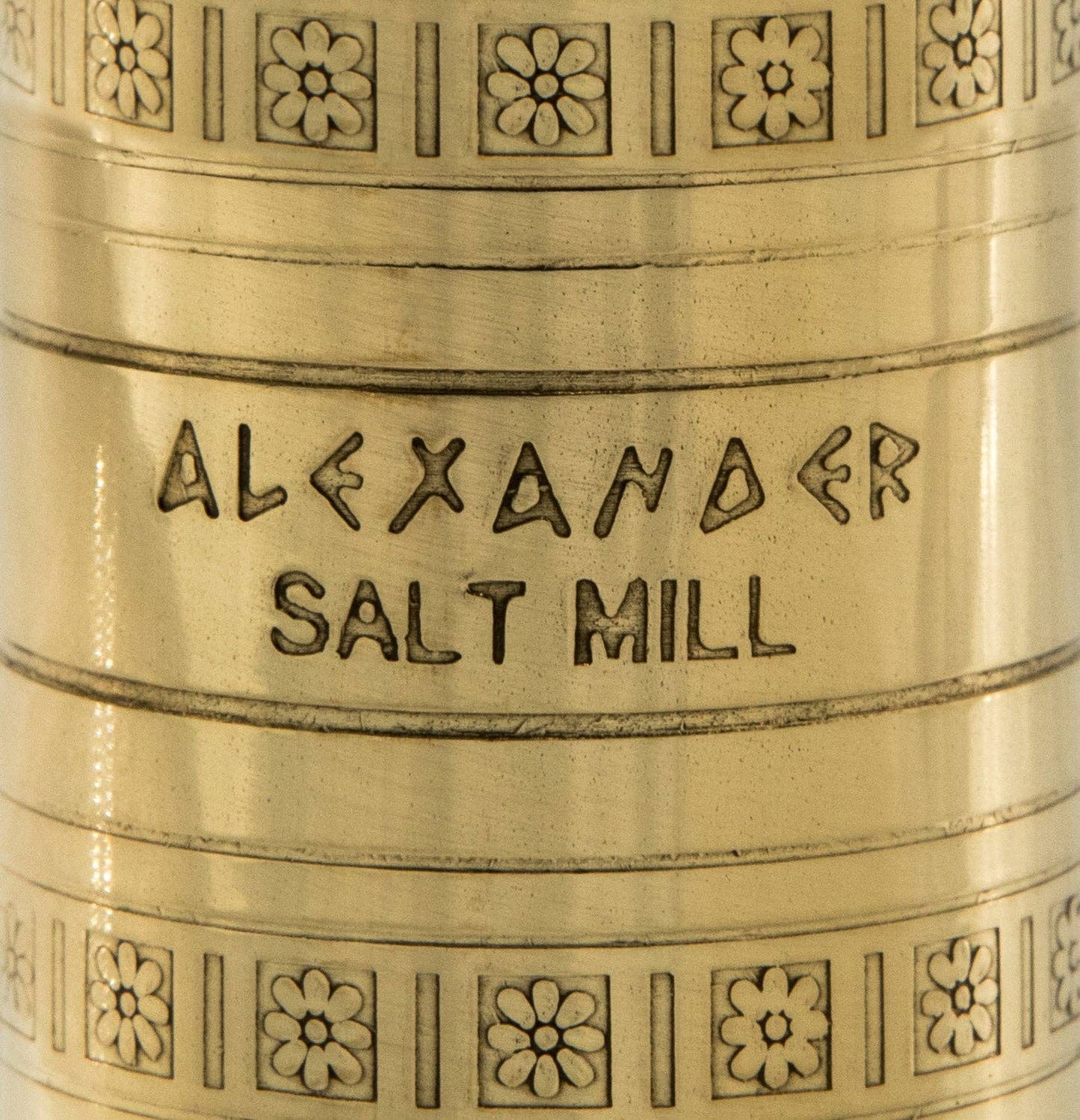 The Original Greek Salt Mill - 8": 8" Brass Salt Mill