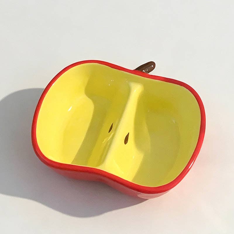 Minimalist Fruit Shaped Ceramic Snack Plate: Yellow Banana / One Size
