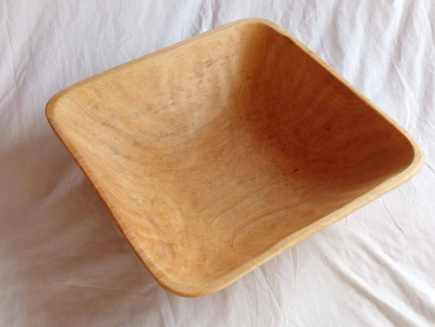 17" Square Large Nesting Wood Bowl, Salad Bowl, Serving Bowl