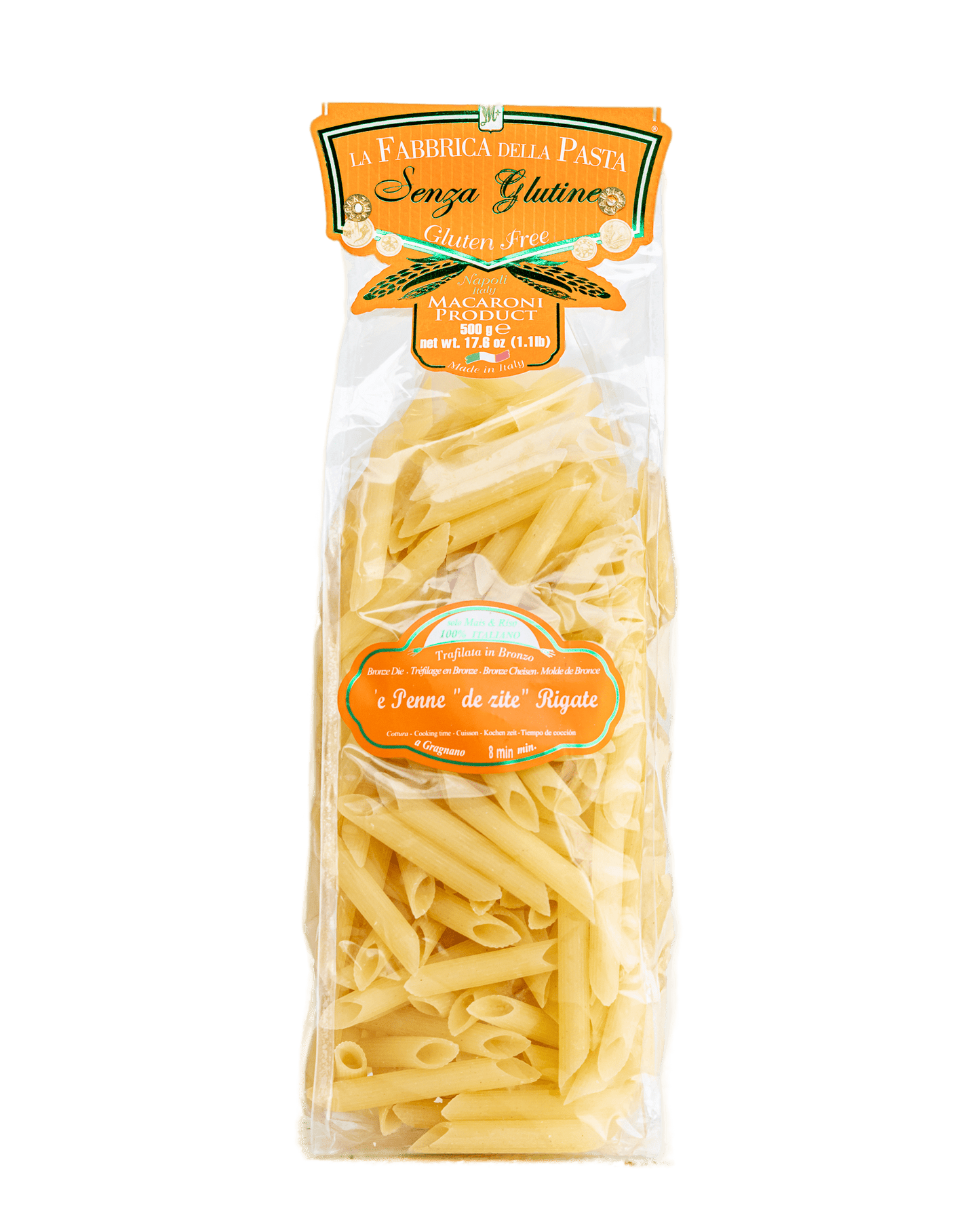 Gluten Free Penne De Zite Rigate by La Fabbrica della Pasta