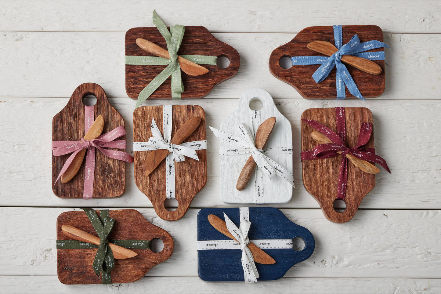 Mini Appetizer Board, Natural, Blush Ribbon