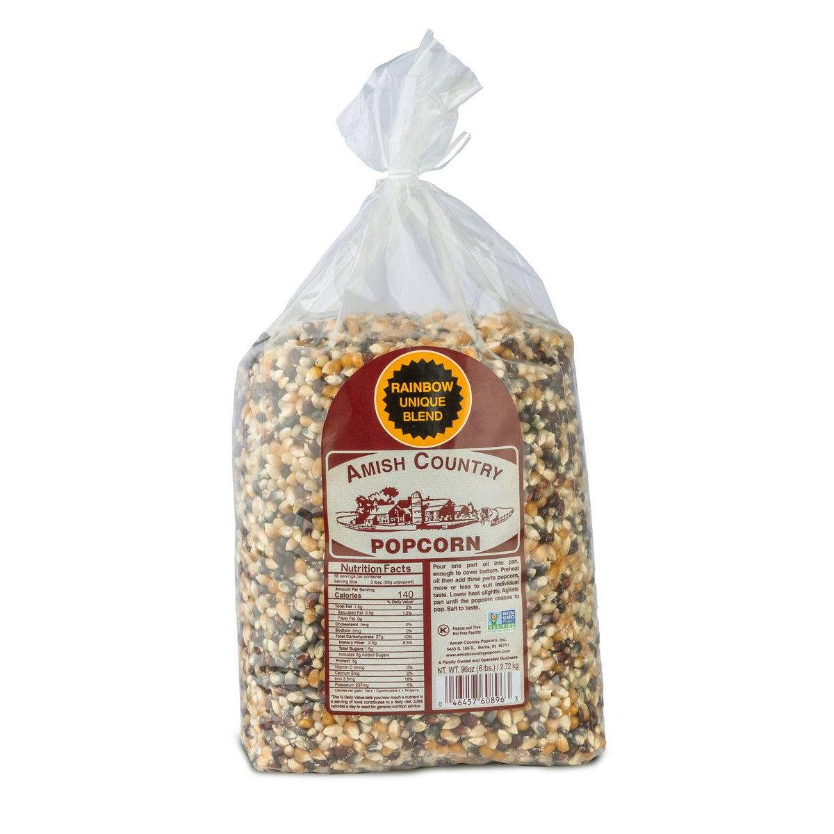 6lb Bag of Rainbow Popcorn