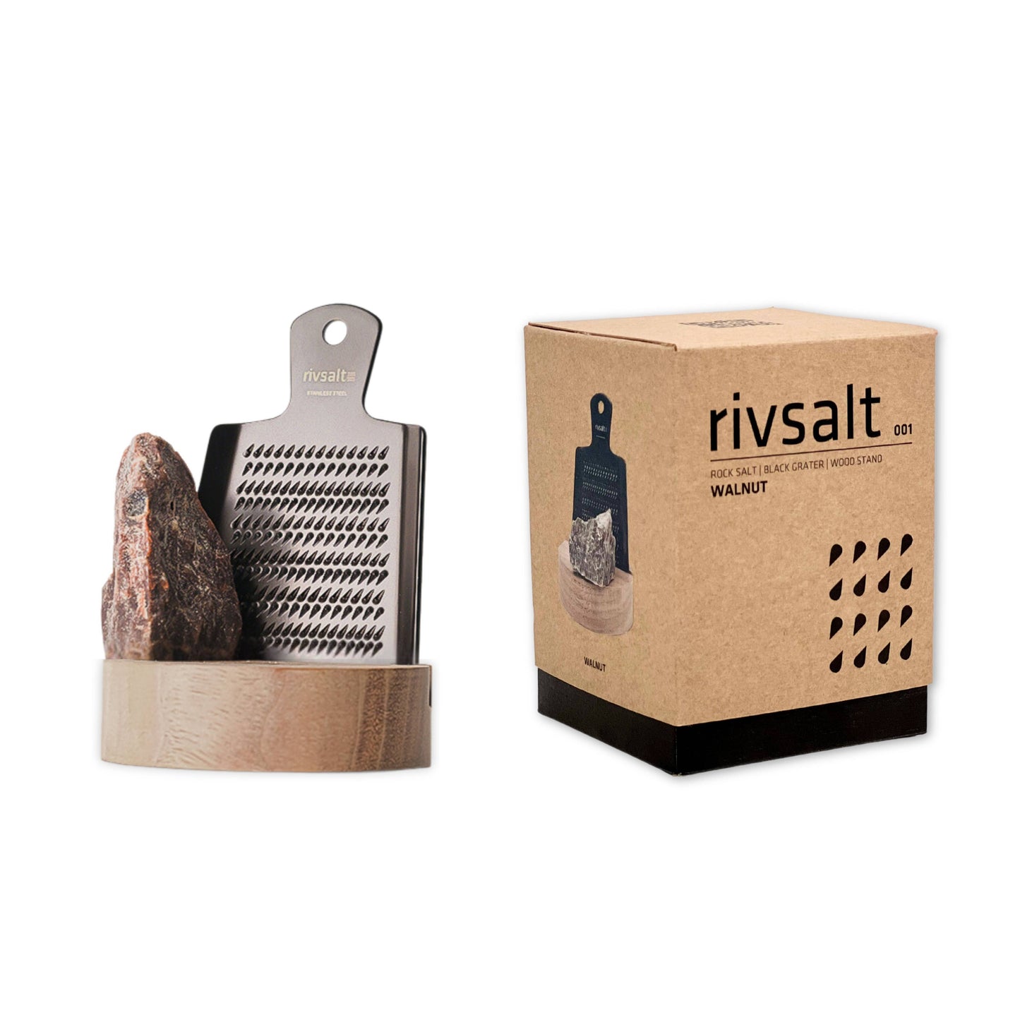 RIVSALT, Walnut Salt Rock Gift Set