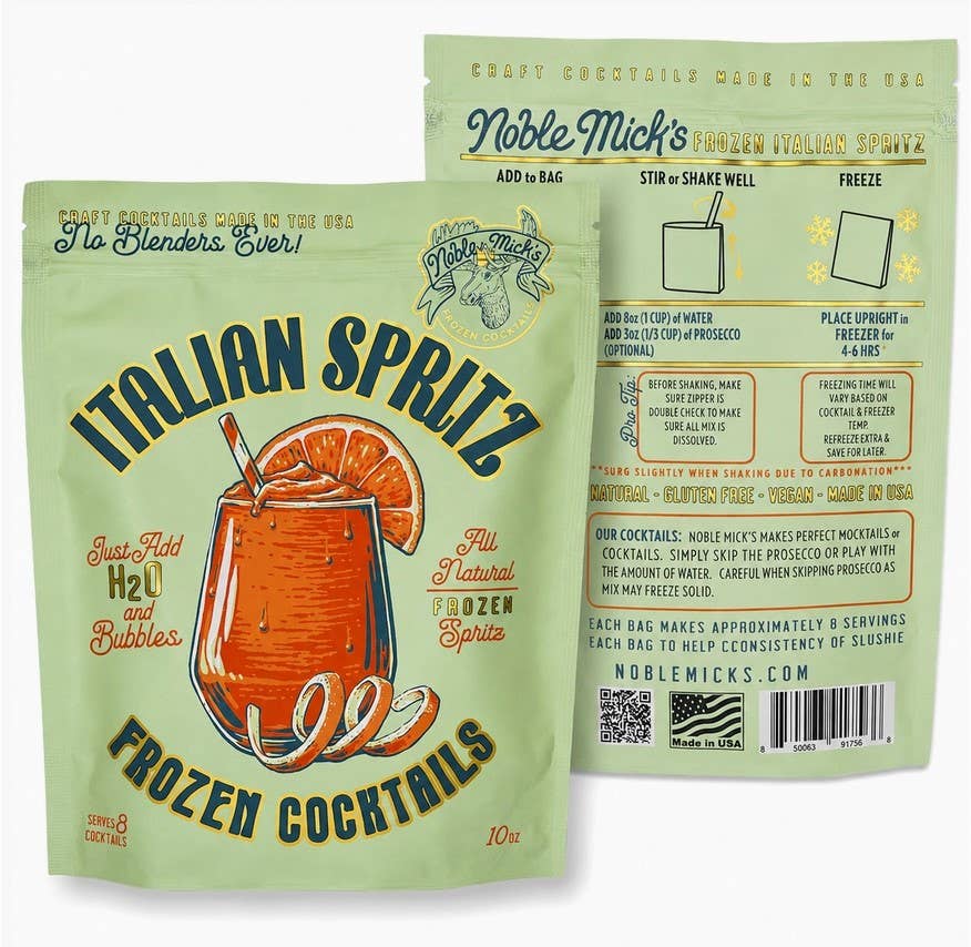 Italian Spritz Frozen Cocktail-Just add Water + Prosecco
