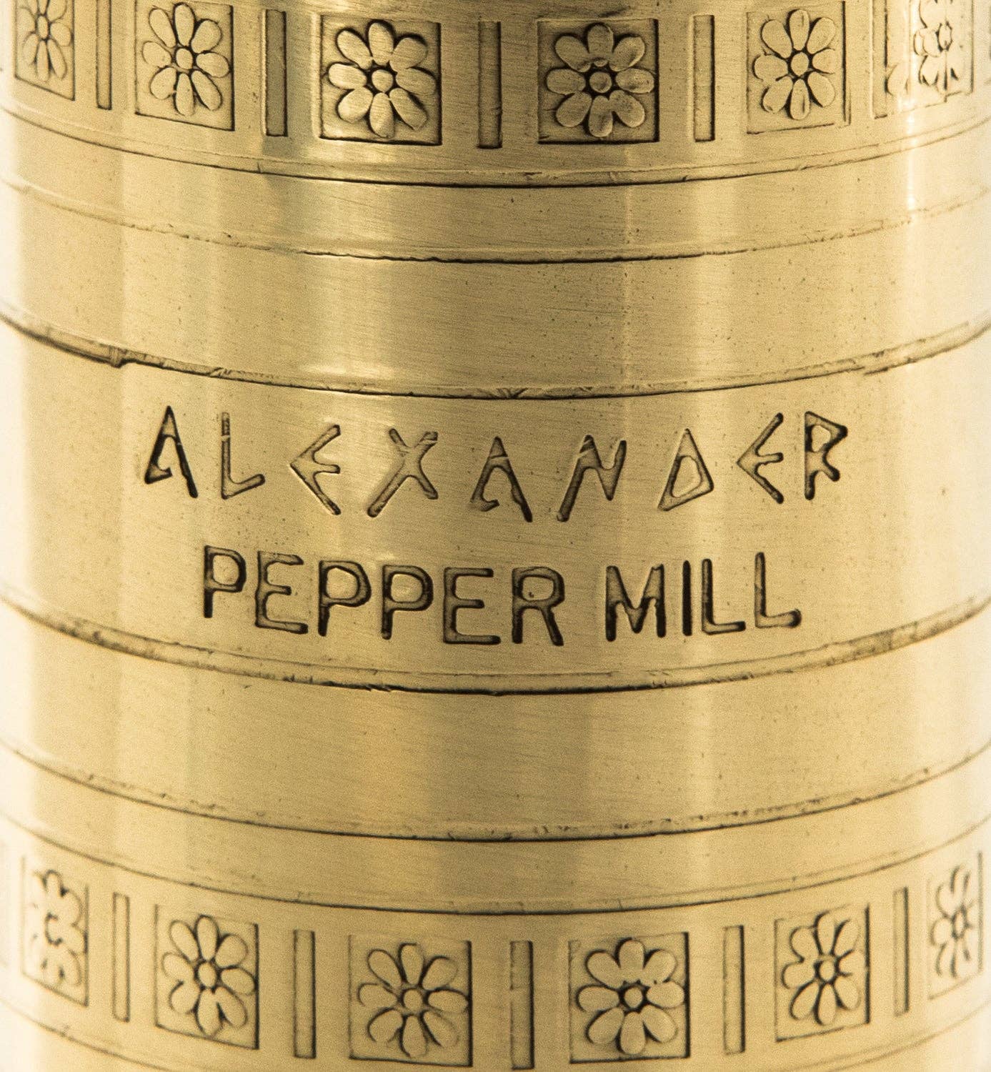 The Original Greek Pepper Mill - 10": 10" Brass Pepper Mill