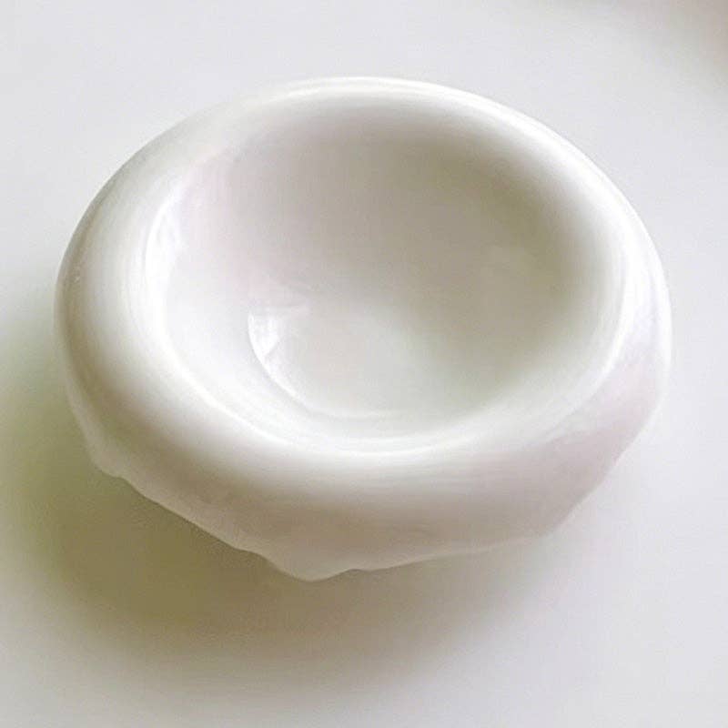 Minimalist Mini Ceramic White Dish: Heart / One Size
