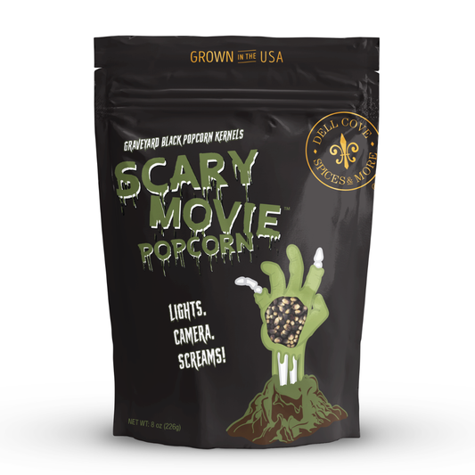 Scary Movie Popcorn - Graveyard Black Halloween Popcorn