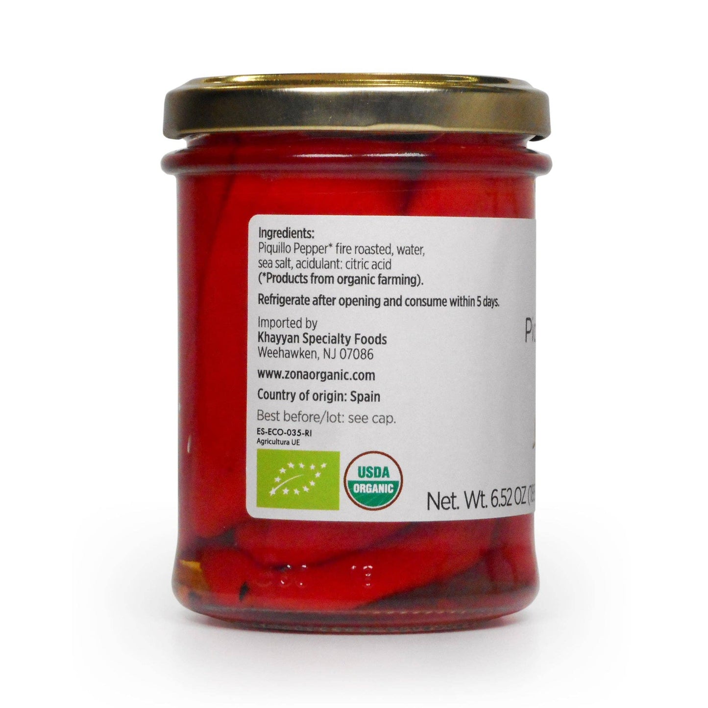 ZONA Organic Roasted Piquillo Pepper