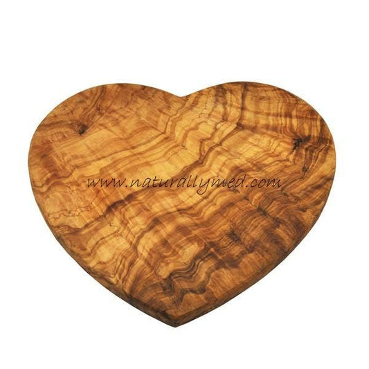 Olive Wood Heart Shaped Board, 8.25”