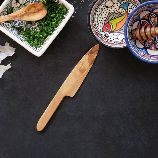 Olive Wood Knife, Wooden Utensils