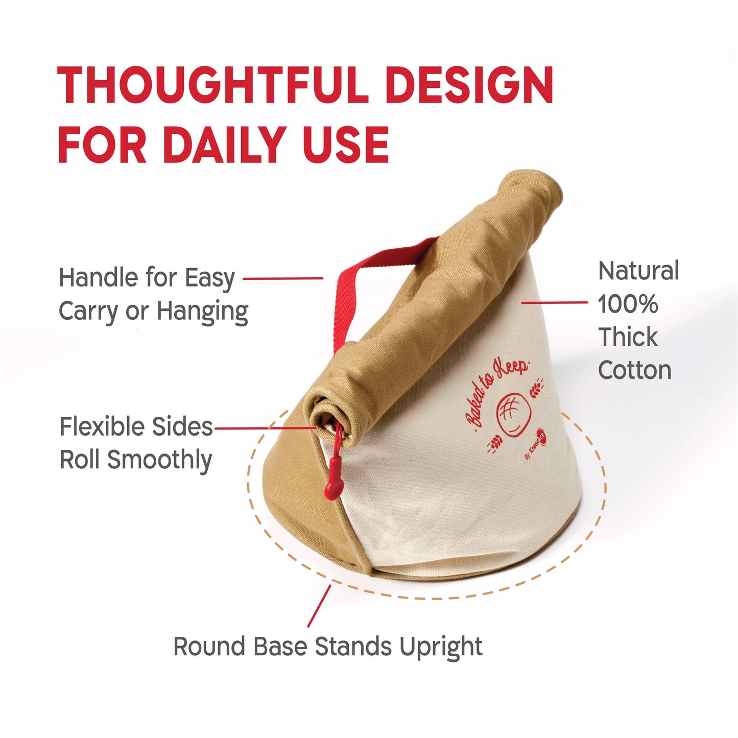 KneadAce Bread Bag, Double Pack