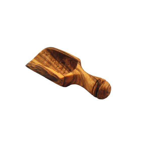 Olive Wood Salt Scoop 2.75” approx