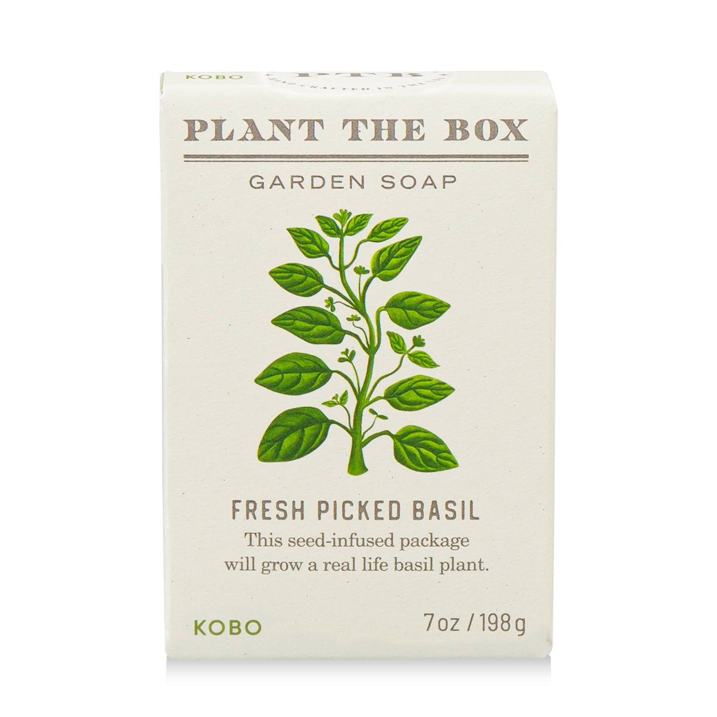 Fresh Picked Basil - Plant the Box Bar Soap - 7 oz