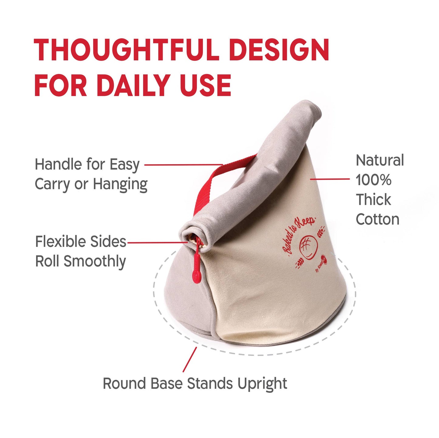 KneadAce Bread Bag, Double Pack