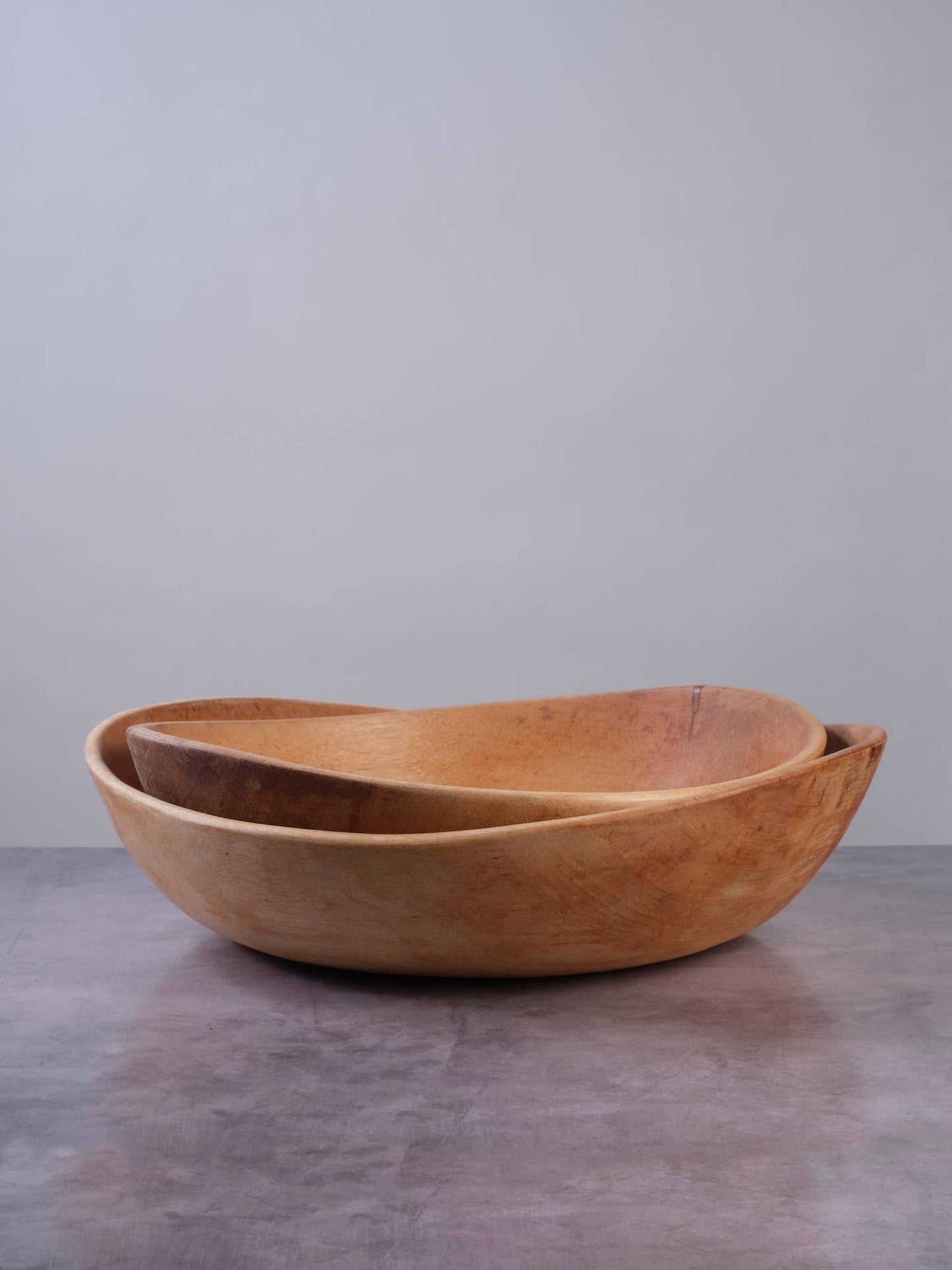 17" Wave Wooden Bowl | Hardwood Salad Bowl, Serving Bowl