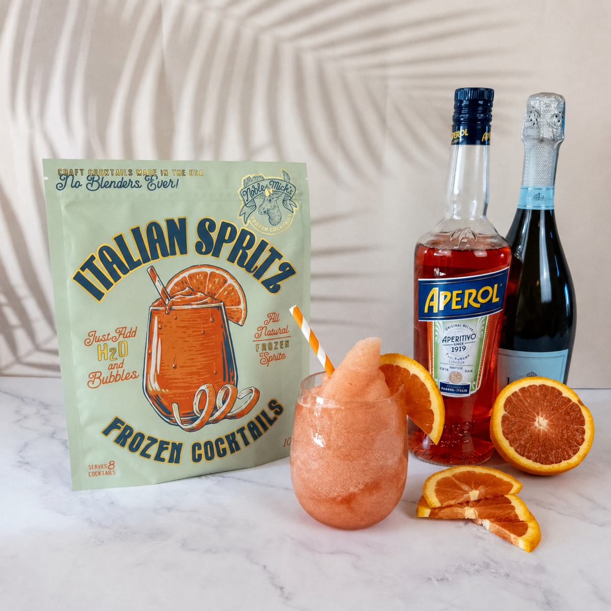 Italian Spritz Frozen Cocktail-Just add Water + Prosecco