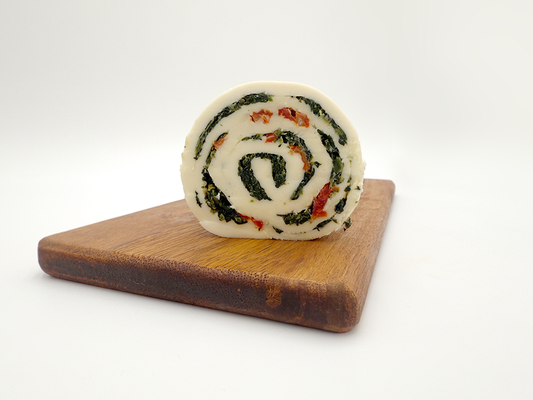Pinwheel Chub Roll - Spinach, Sun Dried Tomatoes