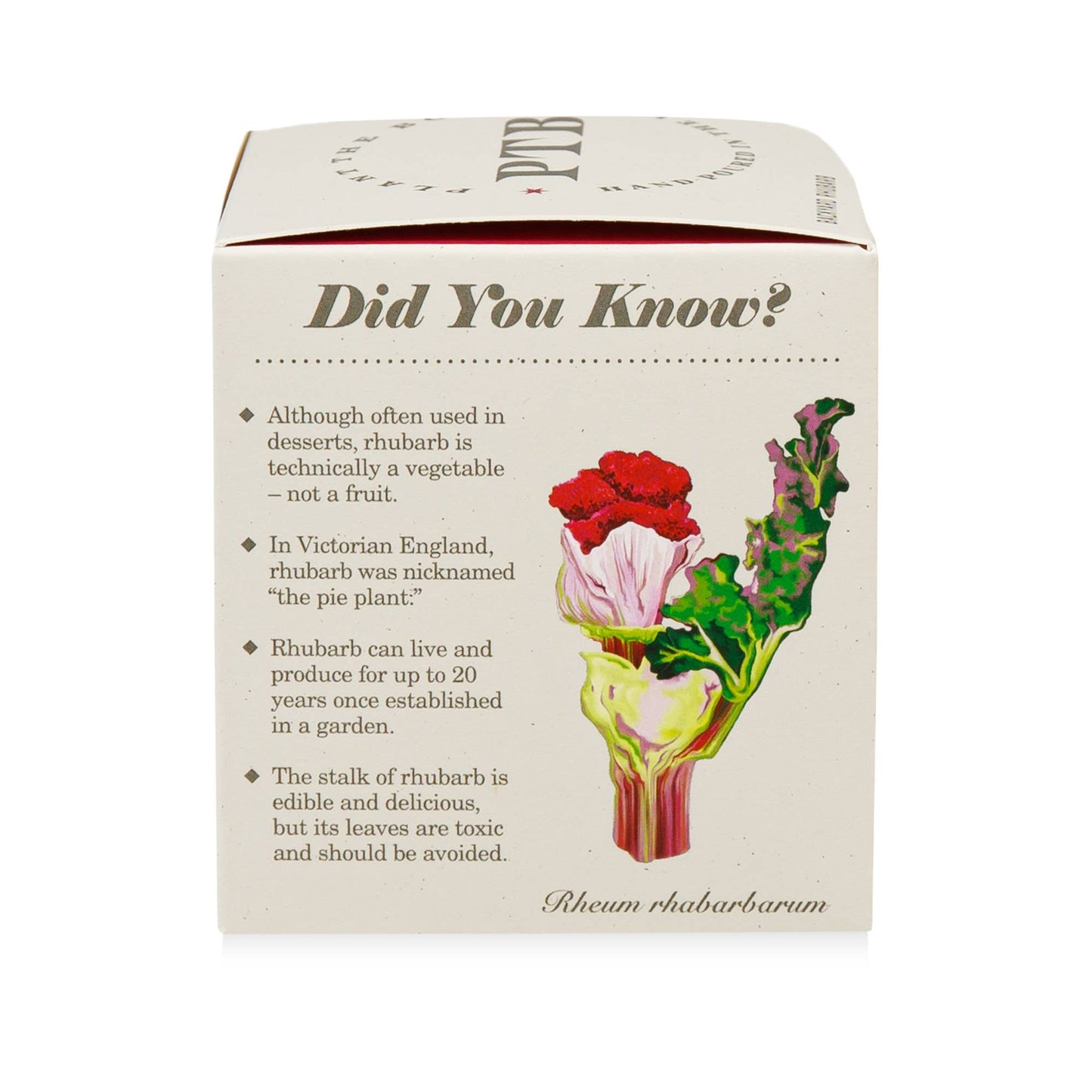 Backyard Rhubarb - Plant the Box Candle - 9oz.