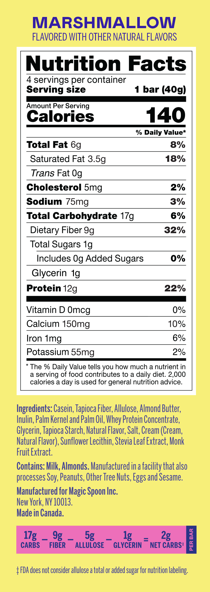 Marshmallow 12g Protein Treat