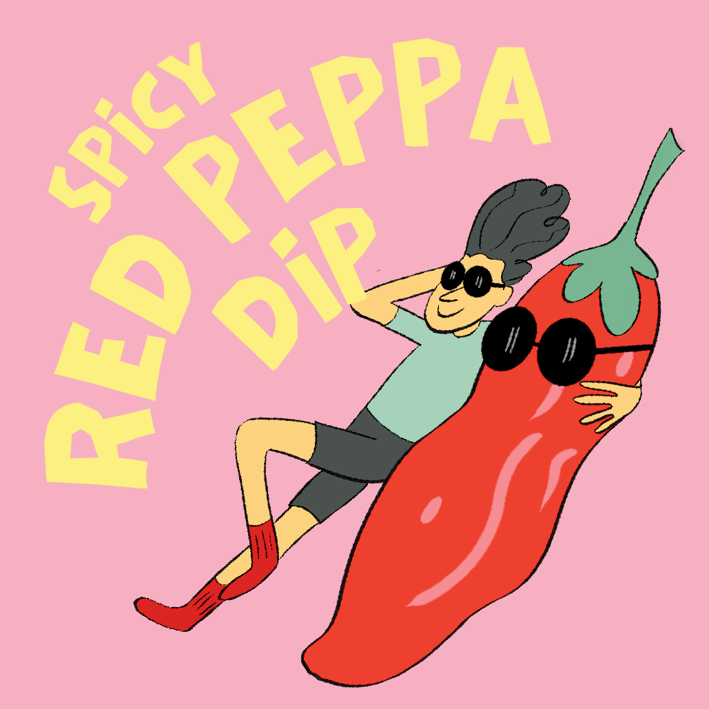 Spicy Red Peppa, Hummus