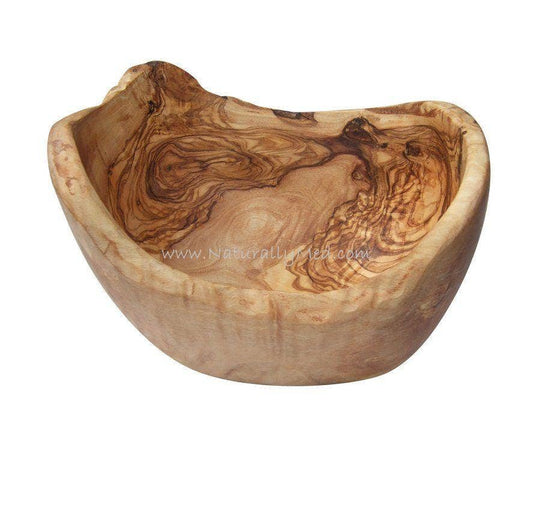 Olive Wood Natural Boat Shaped Fruit / Salad Bowl