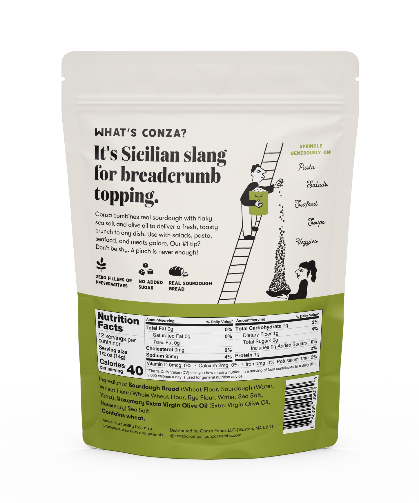 Olive Oil & Sea Salt - Sourdough Crunch Breadcrumbs