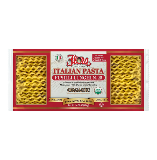 Fusilli Lunghi Pasta No. 25 - Organic - 16.02 oz