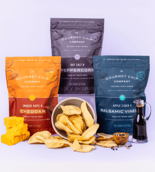 Bay Salt and Peppercorn Thick Cut Potato Chips - Case of 12