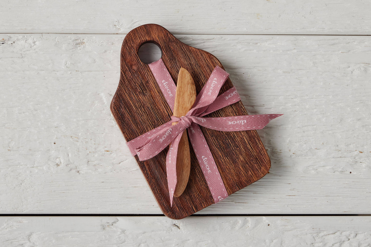 Mini Appetizer Board, Natural, Blush Ribbon