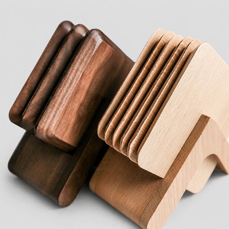 Square Wooden Coaster: Nature / One Size