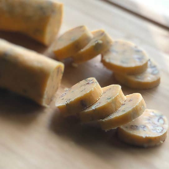 Cheddar | Sage | Pecan Gourmet Cheese Wafer Dough Log