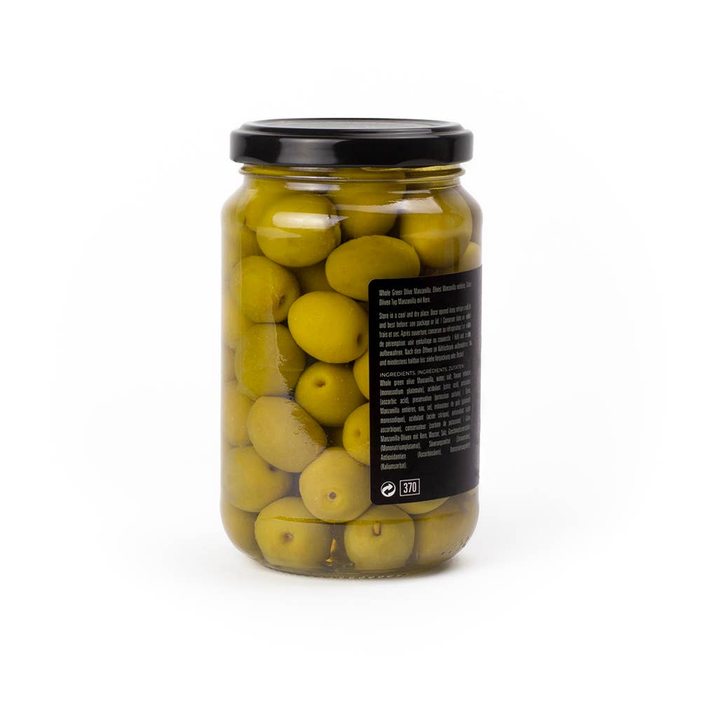 Triana Olivas. Whole Manzanilla Olives.